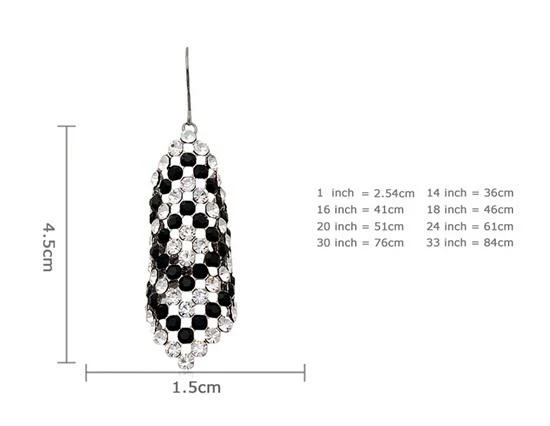 18K Gold Plated Alloy Crystal Chandelier Earrings - White Gold 6 18K Gold Plated Alloy Crystal Chandelier Earrings - White Gold - Image 4