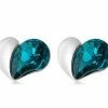 18K Gold Plated Alloy Heart Shape Earring - White Gold -IMOU Sales 18k gold plated alloy heart shape earring 1571986408087