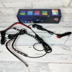 5050RGB LED Car Underfoot Atmosphere Light Belt With Wireless Bluetooth Music APP Control -IMOU Sales 5050RGB LED Car Underfoot Atmosphere Light Belt 500066 4