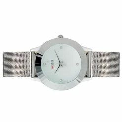 6809A Crystal Decorated Fashionable Women's Round Dial Analog Wrist Watch -IMOU Sales 6809a women wrist watch 1577181216070