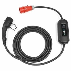 ANDAIIC EV Charger Electric Car Portable Charger Type 2 IEC62196 Mode 2 8/10/13/16A 3 Phase Current Adjustable 5m Cable Without Plug Wire