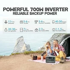 BLUETTI EB55 Portable Power Station 700W/537Wh Solar Generator - Black 13 BLUETTI EB55 Portable Power Station 700W/537Wh Solar Generator - Black -IMOU Sales BLUETTI EB55 Portable Power Station 700W 537Wh Solar Generator with 4 472814 3