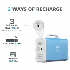 BLUETTI EB240 Portable Power Station 2400 Wh Lithium Battery Solar Generator With 1000 W Inverter AC/DC/USB Socket Mobile Power Supply Power Generator For Travel Camping Caravan -IMOU Sales BLUETTI Power Station 2400Wh 1000W Inverter BLUETTI EB240 Portable Sol 472808 4