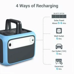 BLUETTI PowerOak AC50S 300W Portable Power Station, 500Wh Lithium Battery Solar Generator, Pure Sine Wave AC Outlet, Wireless Charging Battery Backup For Outdoor Tailgating Camping - Blue 12 BLUETTI PowerOak AC50S 300W Portable Power Station, 500Wh Lithium Battery Solar Generator, Pure Sine Wave AC Outlet, Wireless Charging Battery Backup For Outdoor Tailgating Camping - Blue -IMOU Sales BLUETTI Power Station 500Wh Solar Generator Bluetti AC50S Wireless Cha 472805 4