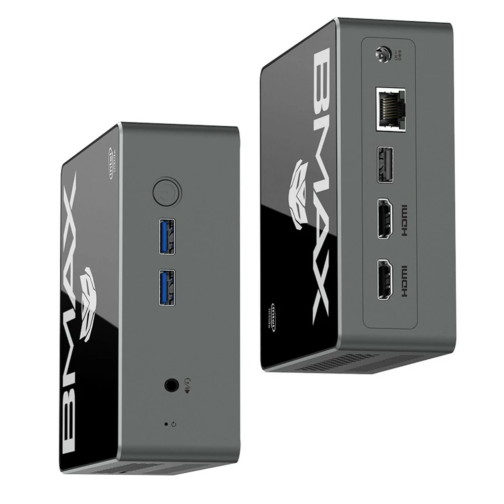 BMAX B2 Pro Mini PC Intel Gemini Lake J4105 CPU, 8GB RAM 256GB SSD Windows 11, 5G WiFi, Bluetooth 5.0 Space Grey - US 7 BMAX B2 Pro Mini PC Intel Gemini Lake J4105 CPU, 8GB RAM 256GB SSD Windows 11, 5G WiFi, Bluetooth 5.0 Space Grey - US - Image 5