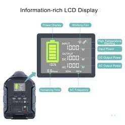 BULLBAT Adventurer 700 613Wh/700W Portable Power Station Solar Power Generators For Outdoor & Indoor - Black -IMOU Sales BULLBAT Adventurer 700 613Wh 700W Portable Power Station 497282 4