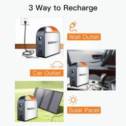 BULLBAT Pioneer 250 257Wh/250W Portable Power Station Solar Power Generators Backup Power Supply For Outdoor & Indoor -IMOU Sales BULLBAT Pioneer 250 257Wh 250W Portable Power Station 497280 5