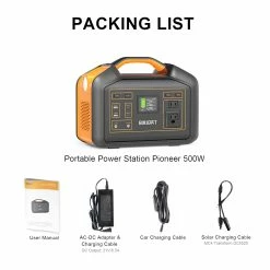 BULLBAT Pioneer 500 505Wh/500W Portable Power Station Solar Power Generators Backup Power Supply For Outdoor & Indoor -IMOU Sales BULLBAT Pioneer 500 505Wh 500W Portable Power Station 497281 5