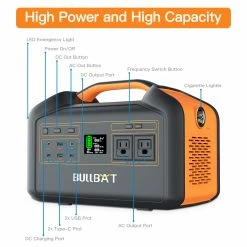 BULLBAT Pioneer 800 808Wh/800W Portable Power Station Solar Power Generators Backup Power Supply For Outdoor & Indoor -IMOU Sales BULLBAT Pioneer 800 808Wh 800W Portable Power Station 497283 5