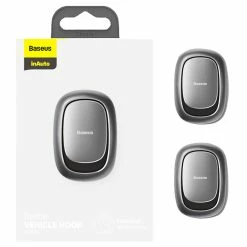 Baseus Auto Fastener Clip Vehicle Hooks For Bag USB Cable Storage Organizer Key Hanger Accessories Metal Car Hooks 2PCS - Gray 9 Baseus Auto Fastener Clip Vehicle Hooks For Bag USB Cable Storage Organizer Key Hanger Accessories Metal Car Hooks 2PCS - Gray -IMOU Sales Baseus Auto Fastener Clip Gray 493145 3