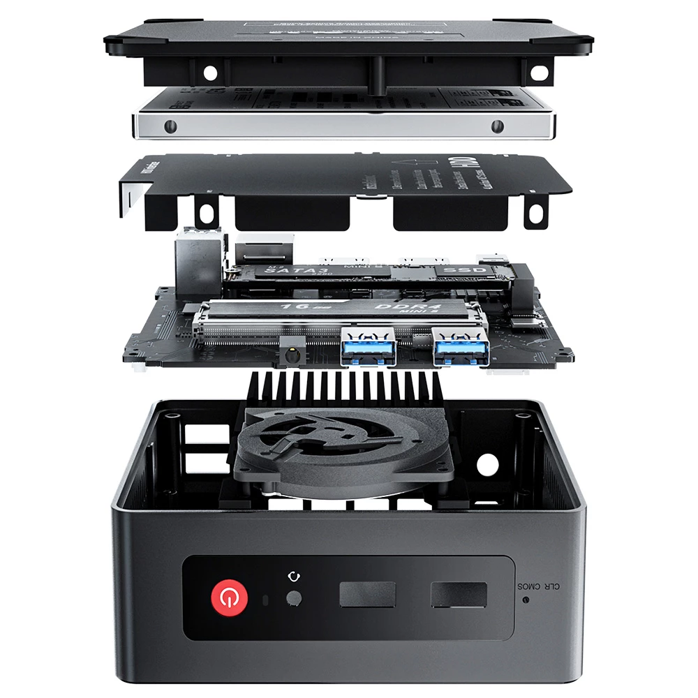 Beelink MINI S Mini PC Intel Jasper Lake N5095 8GB RAM/256GB SSD 2.4G+5G WiFi Bluetooth 1000Mbps LAN 2xHDMI - US Adapter 7 Beelink MINI S Mini PC Intel Jasper Lake N5095 8GB RAM/256GB SSD 2.4G+5G WiFi Bluetooth 1000Mbps LAN 2xHDMI - US Adapter - Image 5