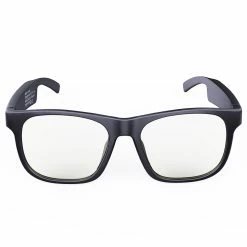 Bluetooth TWS Audio Eyewear Blue Light Lens Sunglasses Open Ear Music & Hands Free Calling For Men & Women - Transparent