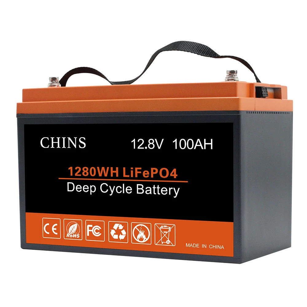 CHINS LiFePO4 Battery 12V 100AH Lithium Battery - Built-in 100A BMS, Perfect For Replacing Most Of Backup Power, Home Energy Storage And Off-Grid 4 CHINS LiFePO4 Battery 12V 100AH Lithium Battery - Built-in 100A BMS, Perfect For Replacing Most Of Backup Power, Home Energy Storage And Off-Grid - Image 2