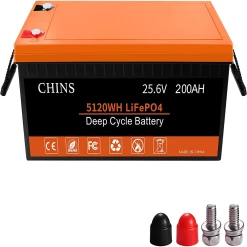 CHINS LiFePO4 Battery 24V 200Ah Lithium Battery - Built-in 200A BMS, 2000+ Cycles, Perfect For RV, Home Storage And Off-Grid -IMOU Sales CHINS 24V 200Ah LiFePO4 Lithium Battery 516675 3
