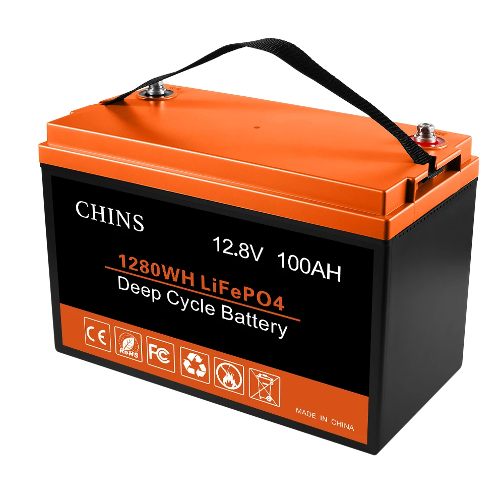 CHINS LiFePO4 Battery 12V 100AH Lithium Battery - Built-in 100A BMS, Perfect For Replacing Most Of Backup Power, Home Energy Storage And Off-Grid Etc. 7 CHINS LiFePO4 Battery 12V 100AH Lithium Battery - Built-in 100A BMS, Perfect For Replacing Most Of Backup Power, Home Energy Storage And Off-Grid Etc. - Image 5
