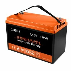 CHINS LiFePO4 Battery 12V 100AH Lithium Battery - Built-in 100A BMS, Perfect For Replacing Most Of Backup Power, Home Energy Storage And Off-Grid Etc. -IMOU Sales CHINS Smart 12V 100AH LiFePO4 Battery 518479 4