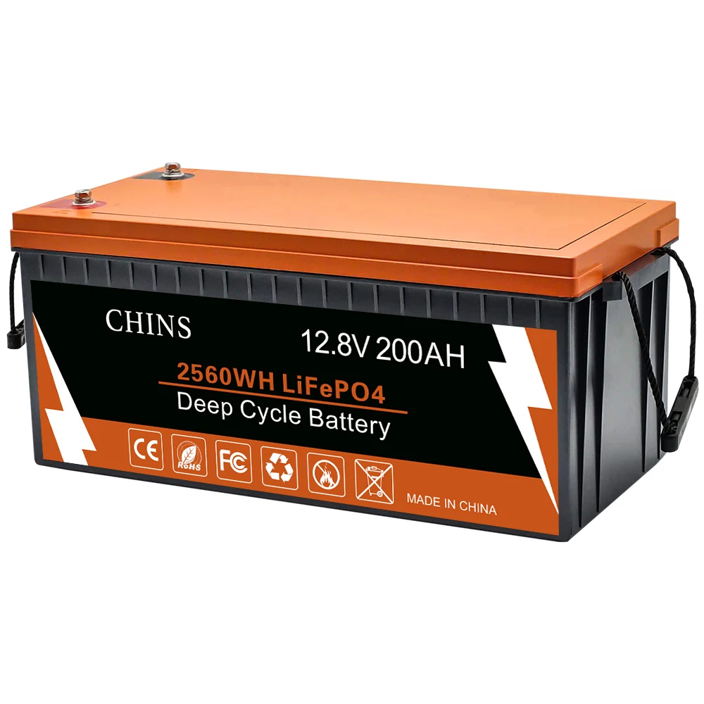 CHINS LiFePO4 Battery 12V 200AH Plus Lithium Battery - Built-in 200A BMS, Perfect For Replacing Most Of Backup Power, Home Energy Storage And Off-Grid 7 CHINS LiFePO4 Battery 12V 200AH Plus Lithium Battery - Built-in 200A BMS, Perfect For Replacing Most Of Backup Power, Home Energy Storage And Off-Grid - Image 5