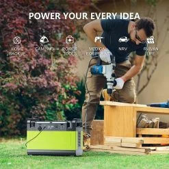 CTECHi GT1500 1500W Portable Power Station, 1210Wh LiFePO4 Battery, Pure Sine Wave Solar Generator, 60W PD Fast Charging 11 CTECHi GT1500 1500W Portable Power Station, 1210Wh LiFePO4 Battery, Pure Sine Wave Solar Generator, 60W PD Fast Charging -IMOU Sales CTECHi GT1500 1500W 1210Wh Portable Power Station 516996 3