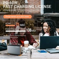CTECHi GT200 200W Portable Power Station, 240Wh LiFePO4 Battery Solar Generator, 60W PD Fast Charging, LED Light 11 CTECHi GT200 200W Portable Power Station, 240Wh LiFePO4 Battery Solar Generator, 60W PD Fast Charging, LED Light -IMOU Sales CTECHi GT200 200W 240Wh Portable Power Station 516992 3