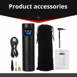 Cordless Tire Inflator Portable Compressor Digital Car Tire Pump 12V 150PSI Rechargeable Air Pump -Black 11 Cordless Tire Inflator Portable Compressor Digital Car Tire Pump 12V 150PSI Rechargeable Air Pump -Black -IMOU Sales Car Tyre Pump 12V 150PSI Rechargeable Black 425899 4