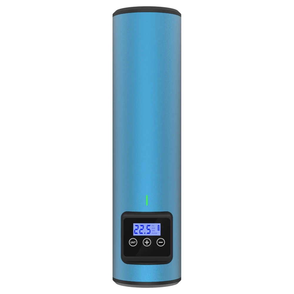 Cordless Tire Inflator Portable Compressor Digital Car Tire Pump 12V 150PSI Rechargeable Air Pump -Blue 3 Cordless Tire Inflator Portable Compressor Digital Car Tire Pump 12V 150PSI Rechargeable Air Pump -Blue