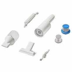 COCLEAN Cleanfly FV2 120W 16800Pa Wireless Handheld Cordless Vacuum Cleaner Powerful Suction Deep Mite Removal With Double HEPA Filtration System For Furniture, Car, Home, Office By Xiaomi Youpin - White -IMOU Sales Cleanfly FV2 Portable Cordless Handheld Vacuum Cleaner White 906322 1 1