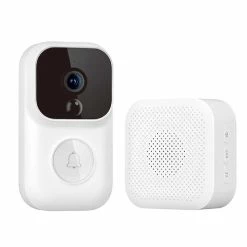 Dingling S Enhanced Version Smart Video Doorbell With Reciever 1080P IR Night Vision AI Face Identification Motion Detection SMS Push Intercom From Xiaomi Youpin - White