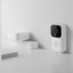 Dingling S Enhanced Version Smart Video Doorbell With Reciever 1080P IR Night Vision AI Face Identification Motion Detection SMS Push Intercom From Xiaomi Youpin - White -IMOU Sales Dingling S Enhanced version Smart Wireless Doorbell set 890420