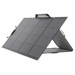EcoFlow 220W Bifacial Portable Solar Panel, 23% Conversion Efficiency, 155W Rear Panel, Waterproof IP68