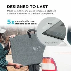 EcoFlow 220W Bifacial Portable Solar Panel, 23% Conversion Efficiency, 155W Rear Panel, Waterproof IP68 -IMOU Sales EcoFlow 220W Bifacial Portable Solar Panel 519293 4