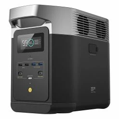 EcoFlow DELTA 2 Portable Power Station, 1024Wh LiFePO4 Battery Solar Generator, 1800W AC Output, Expandable Capacity, 15 Outputs, App Control, Charge To 80% In 50 Mins