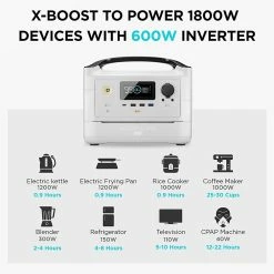 EcoFlow RIVER Max Plus Portable Power Station, 720Wh Detachable Battery Solar Generator, 600W AC Output, 10 Outlets, App Control, Charge To 80% In 1 Hour 10 EcoFlow RIVER Max Plus Portable Power Station, 720Wh Detachable Battery Solar Generator, 600W AC Output, 10 Outlets, App Control, Charge To 80% In 1 Hour -IMOU Sales EcoFlow RIVER Max Plus 720Wh Portable Power Station 519314 2