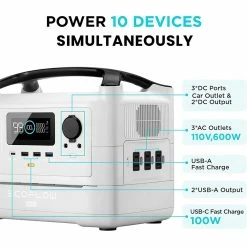 EcoFlow RIVER Max Plus Portable Power Station, 720Wh Detachable Battery Solar Generator, 600W AC Output, 10 Outlets, App Control, Charge To 80% In 1 Hour 11 EcoFlow RIVER Max Plus Portable Power Station, 720Wh Detachable Battery Solar Generator, 600W AC Output, 10 Outlets, App Control, Charge To 80% In 1 Hour -IMOU Sales EcoFlow RIVER Max Plus 720Wh Portable Power Station 519314 3