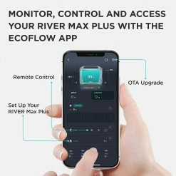 EcoFlow RIVER Max Plus Portable Power Station, 720Wh Detachable Battery Solar Generator, 600W AC Output, 10 Outlets, App Control, Charge To 80% In 1 Hour 12 EcoFlow RIVER Max Plus Portable Power Station, 720Wh Detachable Battery Solar Generator, 600W AC Output, 10 Outlets, App Control, Charge To 80% In 1 Hour -IMOU Sales EcoFlow RIVER Max Plus 720Wh Portable Power Station 519314 4