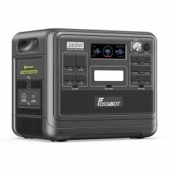 FOSSiBOT F2400 Portable Power Station, 2048Wh LiFePO4 Battery 2400W Output Solar Generator, 16 Output Ports, Input Power Adjustment Knob, Bidirectional Inverter - Black -IMOU Sales FOSSiBOT F2400 2048Wh Portable Power Station Black US Plug 518254 1