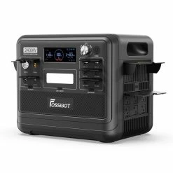 FOSSiBOT F2400 Portable Power Station, 2048Wh LiFePO4 Battery 2400W Output Solar Generator, 16 Output Ports, Input Power Adjustment Knob, Bidirectional Inverter - Black -IMOU Sales FOSSiBOT F2400 2048Wh Portable Power Station Black US Plug 518254 5