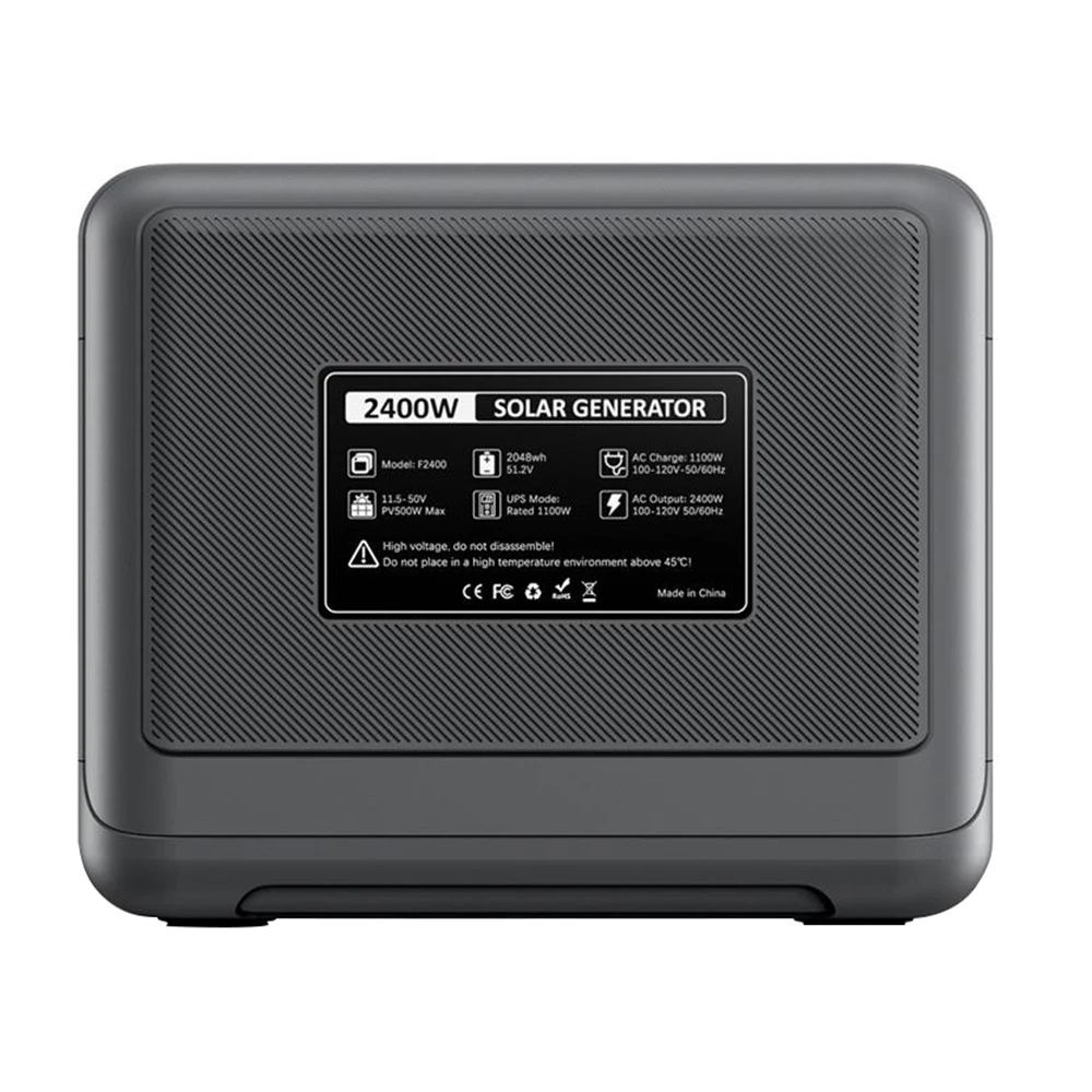 FOSSiBOT F2400 Portable Power Station, 2048Wh LiFePO4 Battery 2400W Output Solar Generator, 16 Output Ports, Input Power Adjustment Knob, Bidirectional Inverter - Green 6 FOSSiBOT F2400 Portable Power Station, 2048Wh LiFePO4 Battery 2400W Output Solar Generator, 16 Output Ports, Input Power Adjustment Knob, Bidirectional Inverter - Green - Image 4