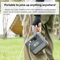 Flashfish A101 120W 98Wh 26400mAh Portable Power Station Backup Solar Generator For Outdoor Travel Camping Home -IMOU Sales Flashfish A101 120W 98Wh 26400mAh Portable Power Station 501144 3