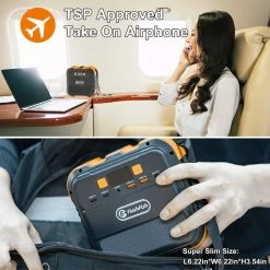 Flashfish A101 120W Portable Power Station, 98Wh/26400mAh Battery Solar Generator Emergency Power Supply, 6 Outputs, LED Flashlight -IMOU Sales Flashfish A101 98Wh Portable Power Station 517006 2