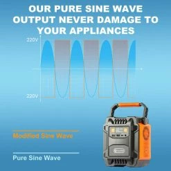 Flashfish A201 200W Portable Power Station, 172.8WH/48000mAh Solar Generator Backup Battery Pack With 220V AC Sockets - EU Plug -IMOU Sales Flashfish A201 200W 172 8WH Portable Power Station EU Plug 517001 2