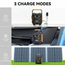 Flashfish A201 200W Portable Power Station, 172.8WH/48000mAh Solar Generator Backup Battery Pack With 220V AC Sockets - EU Plug -IMOU Sales Flashfish A201 200W 172 8WH Portable Power Station EU Plug 517001 5