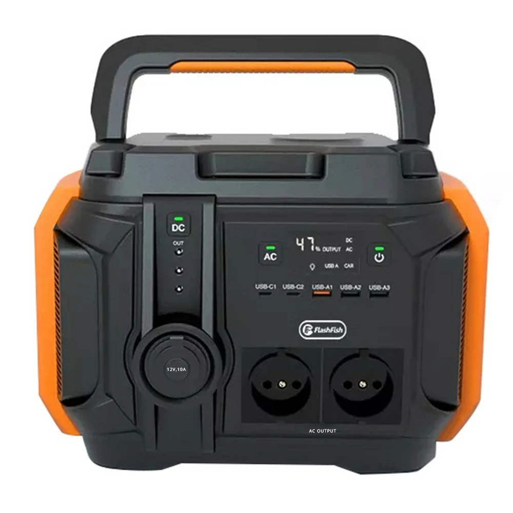 Flashfish A601 600W Portable Power Station, 540Wh/150000mAh Solar Generator, 5 Lighting Modes, 11 Outputs, 15W Wireless Charging - EU Plug 4 Flashfish A601 600W Portable Power Station, 540Wh/150000mAh Solar Generator, 5 Lighting Modes, 11 Outputs, 15W Wireless Charging - EU Plug - Image 2