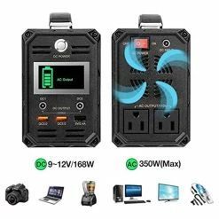 Flashfish G300 300W Portable Power Station, 222Wh/60000mAh Battery Solar Generator, 7 Outputs, 110V Pure Sine Wave Emergency Power Supply -IMOU Sales Flashfish G300 222Wh Portable Power Station 517008 2