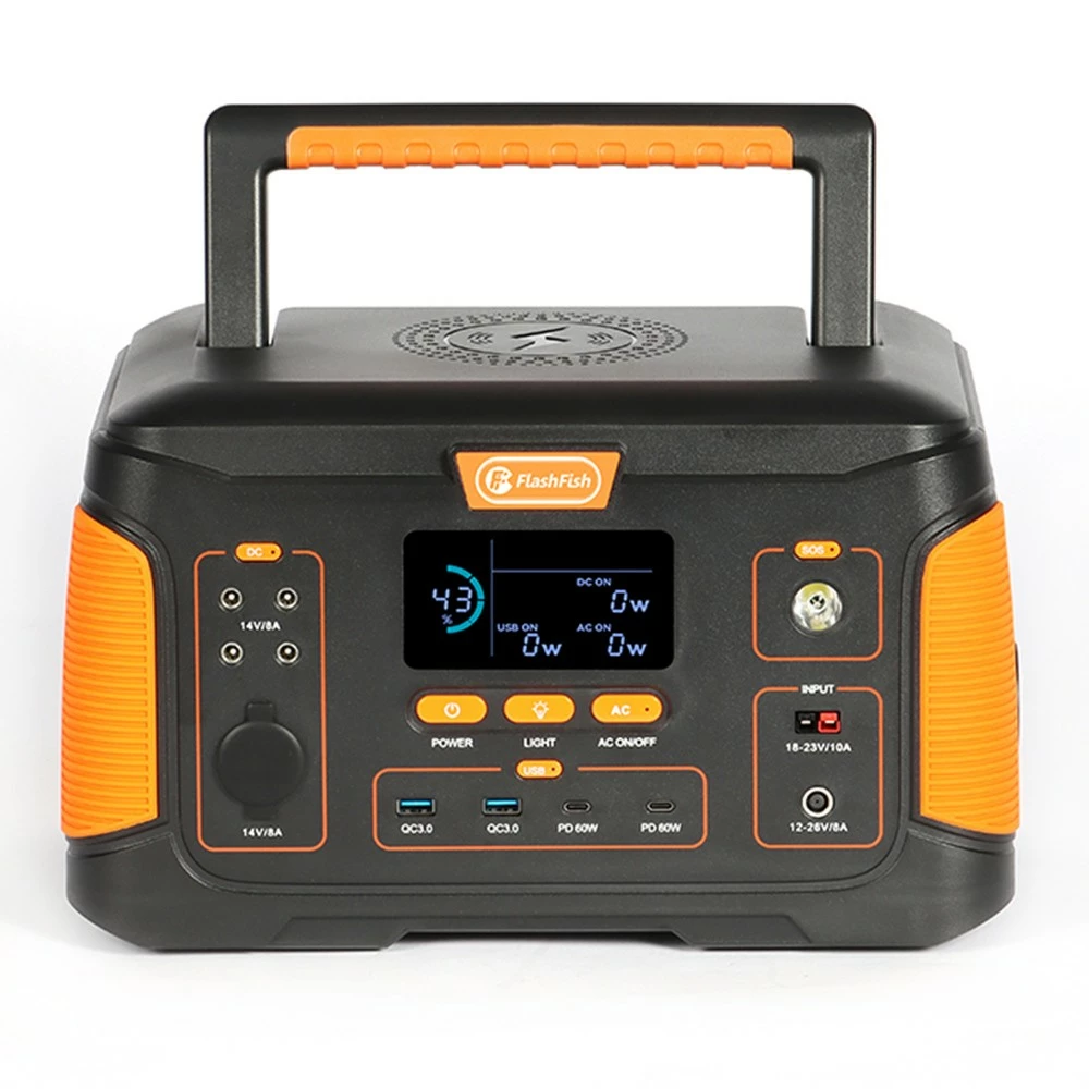 Flashfish J1000 Plus 1000W Portable Power Station, 932.4Wh/252000mAh Backup Solar Generator, 220V Pure Sine Wave AC Outlets, 15W Wireless Charging, LCD Display 4 Flashfish J1000 Plus 1000W Portable Power Station, 932.4Wh/252000mAh Backup Solar Generator, 220V Pure Sine Wave AC Outlets, 15W Wireless Charging, LCD Display - Image 2
