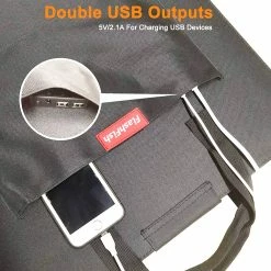 Flashfish SP18V 100W Portable Solar Panel 4-in-1 Connector Double USB Outputs Portable & Foldable Compatible With Most Power Stations For Outdoor Camping Van RV Trip 10 Flashfish SP18V 100W Portable Solar Panel 4-in-1 Connector Double USB Outputs Portable & Foldable Compatible With Most Power Stations For Outdoor Camping Van RV Trip -IMOU Sales Flashfish SP18V100W Portable Solar Panel 498398 2