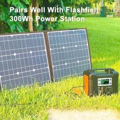 Flashfish SP18V 100W Portable Solar Panel 4-in-1 Connector Double USB Outputs Portable & Foldable Compatible With Most Power Stations For Outdoor Camping Van RV Trip 11 Flashfish SP18V 100W Portable Solar Panel 4-in-1 Connector Double USB Outputs Portable & Foldable Compatible With Most Power Stations For Outdoor Camping Van RV Trip -IMOU Sales Flashfish SP18V100W Portable Solar Panel 498398 3