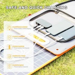 Flashfish TSP 18V/100W Foldable Solar Panel Portable Solar Charger With DC/USB Output -IMOU Sales Flashfish TSP 18V 100W Foldable Solar Panel 498396 5