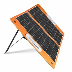 Flashfish TSP18V 60W Foldable Solar Panel, Portable Solar Charger With DC Outputs, 2 USB Outputs -IMOU Sales Flashfish TSP18V 60W Foldable Solar Panel 515667 1