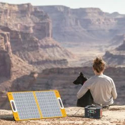 Flashfish TSP18V 60W Foldable Solar Panel, Portable Solar Charger With DC Outputs, 2 USB Outputs -IMOU Sales Flashfish TSP18V 60W Foldable Solar Panel 515667 4