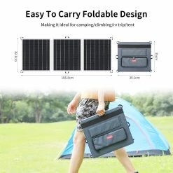 GOFORT 60W 18V Portable Solar Panel Foldable Solar Charger With USB Outputs -IMOU Sales GOFORT 60W 18V Portable Solar Panel 498397 2